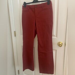 NWT BASS Flare Leg Pants Size 10 Maroon